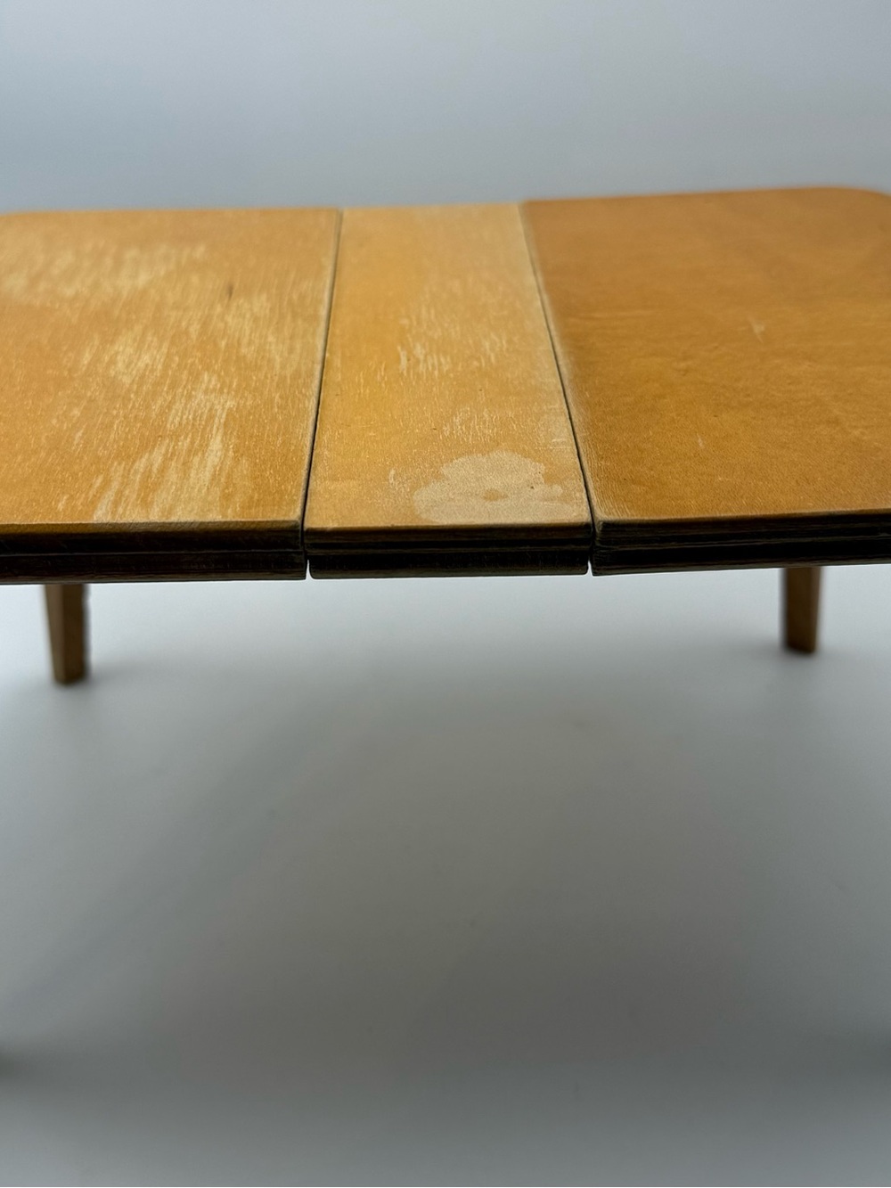 Strombecker dollhouse furniture kitchen table
expandable wooden 1950s era
